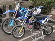 Trevor Vines' cool FMX bike and pit bike